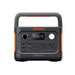 Front view of Jackery Explorer 300 v2 Portable Power Station showing the display, ports, power buttons, and built-in carry handle