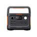 Front view of Jackery Explorer 300 v2 Portable Power Station showing the display, ports, power buttons, and built-in carry handle