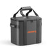 Front view of Jackery Upgraded Carrying Case Bag (L) with reinforced handles and a durable hard-shell design