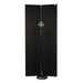 Front view of a microphone positioned in front of the folded GIK Acoustics ScreenPanel Vocal Screen for vocal recording