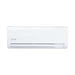 Front view of the slim white indoor wall unit with an ACiQ logo and bottom air outlet from ACiQ 12000 BTU Essentials 17 SEER2 Single Zone Wall Mount Mini Split Heat Pump System