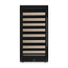 Front view with wooden shelves inside KingsBottle 47-Inch Height Single Zone Wine Cooler With Low-E Glass Door
