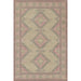 Full design of Momeni Anatolia Indoor Rug - ANA-10 Pink featuring soft pink and beige tones with geometric diamond patterns