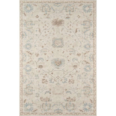 Full design of Momeni Anatolia Indoor Rug - ANA-5 Beige displays soft beige tones with intricate floral and vine patterns