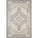 Full rectangular design of Momeni Anatolia Indoor Rug - ANA-2 Light Blue with its bold central medallion