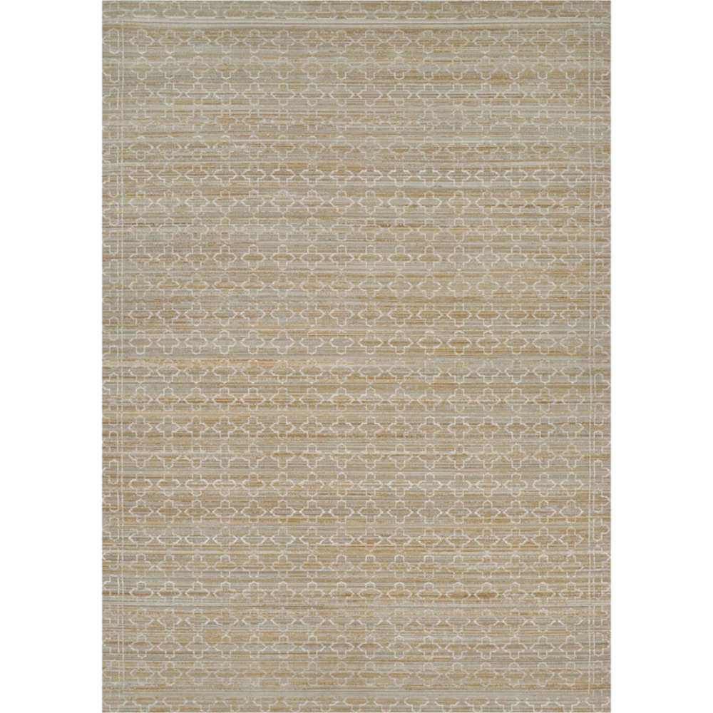 Full rectangular view of Couristan Fez Indoor/Outdoor Rug - Riad/Sand shows its uniform sand and earthen design
