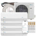 Full setup of the Senville 36000 BTU Quad Zone Mini Split Air Conditioner - Heat Pump - SENA36HFQ