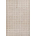 Full top view of Momeni Archer Indoor Rug - ARC-3 Beige shows its symmetrical checkered design