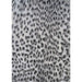 Full view of Couristan Dolce Indoor/Outdoor Rug - Lynx/Ivory-Charcoal shows its rectangular shape and overall black and ivory spotted design