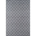 Full view of Momeni Andes Indoor Rug - AND-7 Charcoal displays its repeating diamond motif
