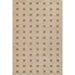 Full view of Momeni Archer Indoor Rug - ARC-1 Beige reveals its repeating square pattern across the entire surface