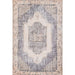 Full view shows the vintage-inspired faded design of Momeni Afshar Indoor Rug - AFS35 Denim