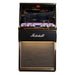 Full front view of the Marshall Rocket Full Size LP Jukebox - Black with modern features like illuminated song panels and stylish speaker grilles