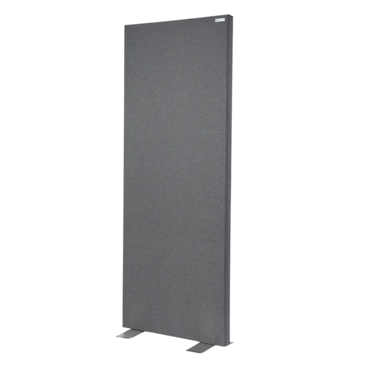 GIK Acoustics FreeStand Bass Trap Panel shown as a tall, freestanding rectangular gray acoustic panel with metal feet, designed to reduce sound reflections in a room