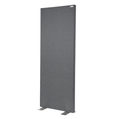 GIK Acoustics FreeStand Bass Trap Panel shown as a tall, freestanding rectangular gray acoustic panel with metal feet, designed to reduce sound reflections in a room