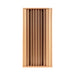 GIK Acoustics Q11D Quadratic Residue Diffuser in a natural wood finish, displaying a tall rectangular panel with evenly spaced vertical sound-diffusing wells
