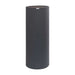GIK Acoustics TurboTrap™ Cylindrical Bass Trap shown as a tall, dark gray fabric-covered cylinder designed to reduce low-frequency sound reflections in a room