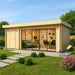 GardenHouse24 USA ALU Concept 70L Garden Room is shown from the front in daylight