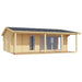 GardenHouse24 USA Mikka 70 Garden Room displays a clean architectural view of its exterior with open glass doors