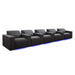 Graphite Valencia Barcelona Grand Ultimate Edition Home Theater Seating Row of 5 Width 186.5 Height 35.5 Depth 41