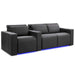 Graphite Valencia Barcelona Ultimate Edition Home Theater Seating Row of 3 Loveseat Right Width 93 Height 35.5 Depth 41