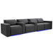 Graphite Valencia Barcelona Ultimate Edition Home Theater Seating Row of 4 Loveseat Right Width 124 Height 35.5 Depth 41