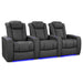 Graphite Valencia Tuscany Luxury Edition Home Theater Seating Row of 3 Width 99’ Height 43.5 Depth 40