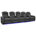 Graphite Valencia Tuscany Luxury Edition Home Theater Seating Row of 5 Width 160.5 Height 43.5 Depth 40