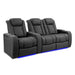 Graphite Valencia Tuscany Ultimate Edition Home Theater Seating Row of 3 Width 99 Height 43.5 Depth 40