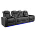 Graphite Valencia Tuscany Ultimate Edition Home Theater Seating Row of 4 Loveseat Left Width 123 Height 43.5 Depth 40