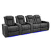 Graphite Valencia Tuscany Ultimate Edition Home Theater Seating Row of 4 Width 129.75 Height 43.5 Depth 40