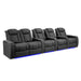 Graphite Valencia Tuscany Ultimate Edition Home Theater Seating Row of 5 Loveseat Right Width 153.75 Height 43.5 Depth 40