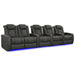 Graphite Valencia Tuscany XL Luxury Edition Home Theater Seating Row of 5 Loveseat Left Width 161.25 Height 46 Depth 39.5