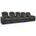 Graphite Valencia Tuscany XL Luxury Edition Home Theater Seating Row of 5 Width 168 Height 46 Depth 39.5