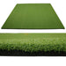 Green artificial turf mat sits flat on the floor and is used with TruGolf LaunchBox Golf Launch Monitor w/ Starter 10 (2025) Enclosure