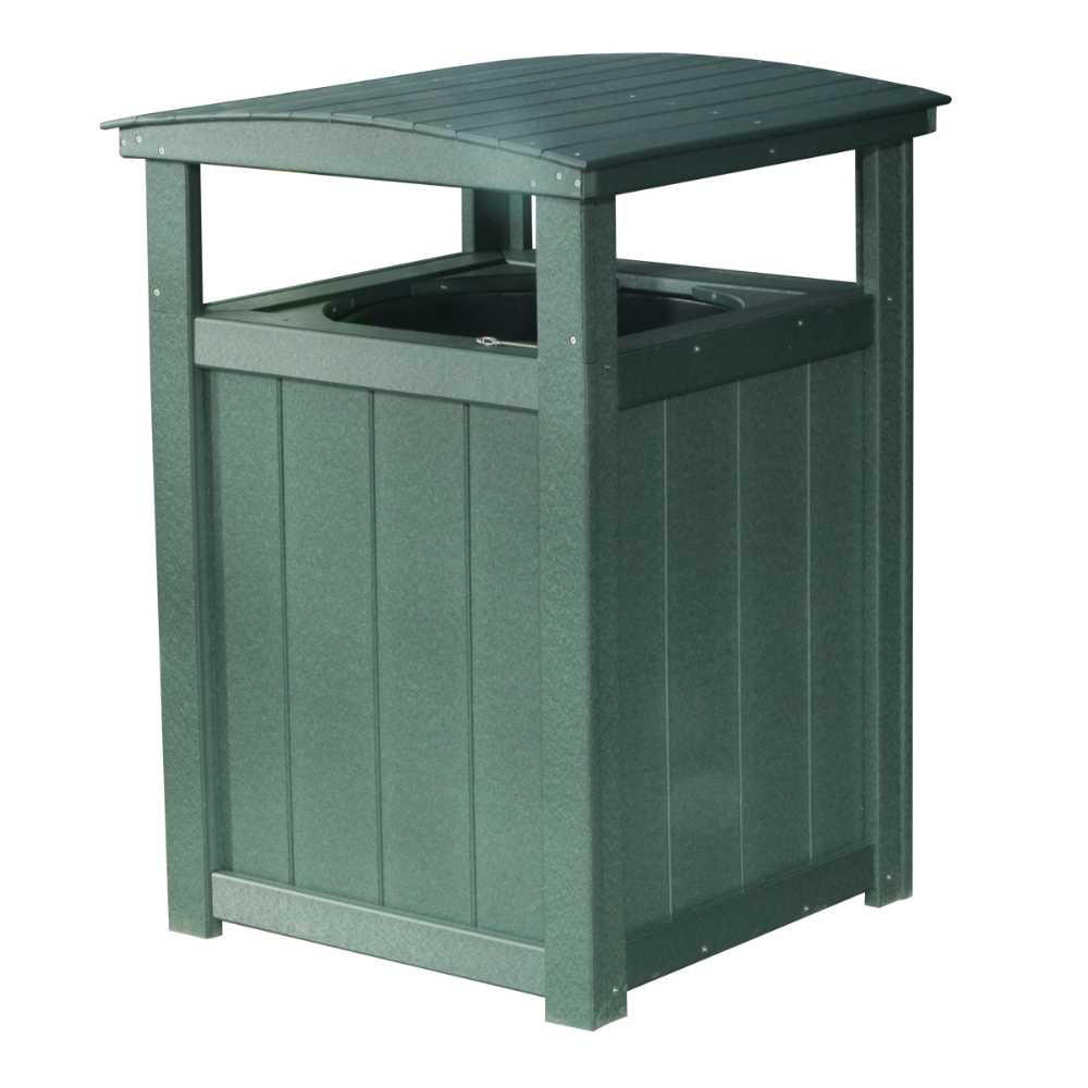 Green LuxCraft Trash Can