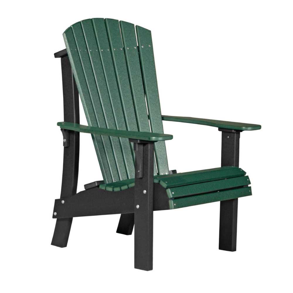 Green and Black LuxCraft Royal Adirondack Chair