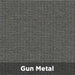 Gun Metal Tenshon Rectangle Shade Sail fabric color swatch in a dark gun metal gray shade with a durable woven texture