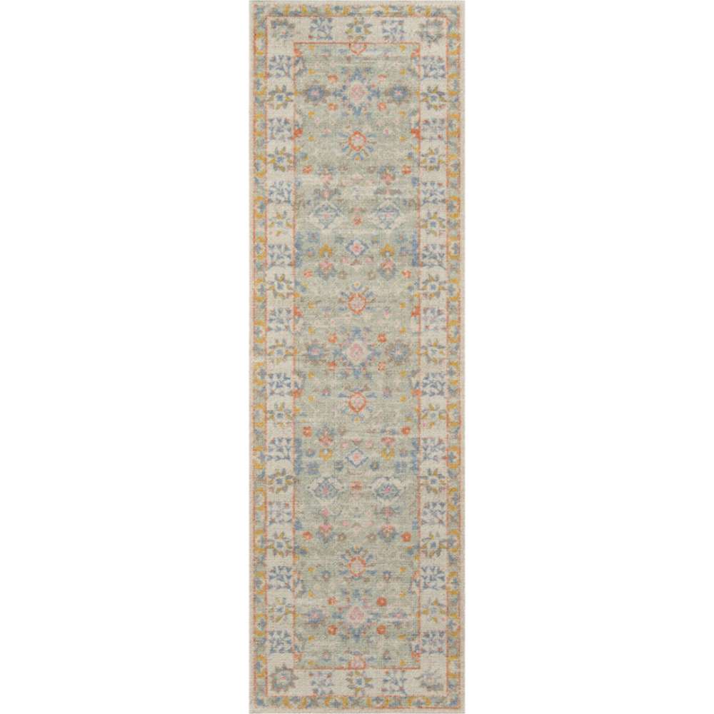 Hallway runner version of Momeni Anatolia Indoor Rug - ANA-8 Light Blue