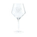 Houston Texans Crate & Barrel NFL Tour 24oz Red Wine Glass, Set of 4 featuring the Texans bull-head logo etched on a clear stemmed wine glass