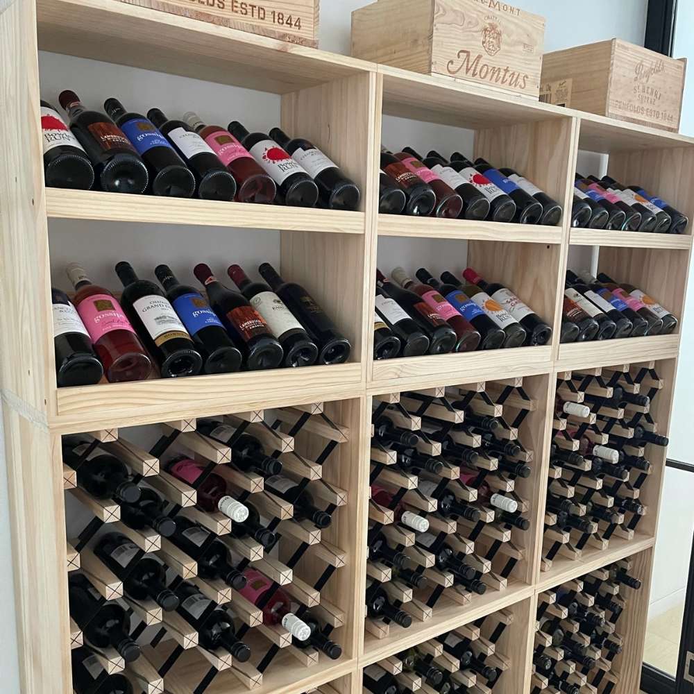 KingsBottle 7 Bottle Display Wine Cube-Freedom Room