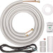 Installation kit for Senville 9000 BTU Mini Split Air Conditioner - Heat Pump - SENL09CD220V including copper tubing, wires, and tape