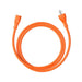 Jackery AC Power Cord shown as an orange AC charging cable with a two-prong wall plug on one end and a matching connector on the other