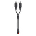 Jackery Anderson Y Parellel Connector with one Anderson plug splitting into two matching connectors for connecting compatible Jackery solar panels or power systems