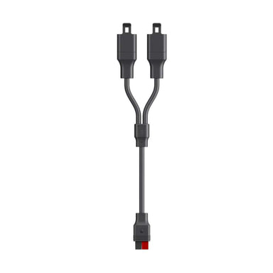 Jackery Anderson Y Series Connector with one input connector splitting into two output connectors for connecting compatible solar power accessories