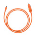 Jackery Car Charging Cable with an orange 12V vehicle plug and charging connector coiled on a white background