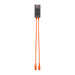 Jackery Connector with two AC outlets and dual orange connector cables displayed against a white background