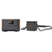 Jackery Explorer 100 Plus Portable Power Station with Mini Carrying Bag displayed beside its compact carrying bag with an adjustable shoulder strap