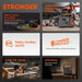 Jackery Explorer 1000 V2 Portable Power Station highlighting its 1500W output, 3000W surge power, ChargeShield 2.0 protection, and long battery life