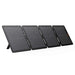Jackery Explorer 1500 v2 + SolarSaga 100W Air foldable solar panel fully unfolded with a built-in kickstand, ready to collect sunlight for portable power